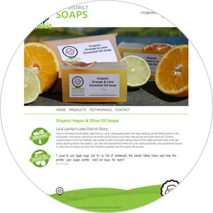 Website created for Lake District Soaps